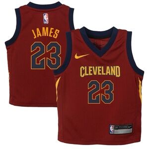 TODDLER CLEVELAND CAVALIERS LEBRON JAMES NIKE NBA REPLICA JERSEY ICON EDITION 4T